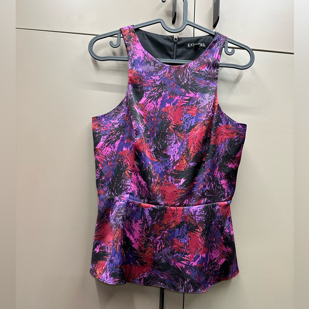 Bright peplum top- Express